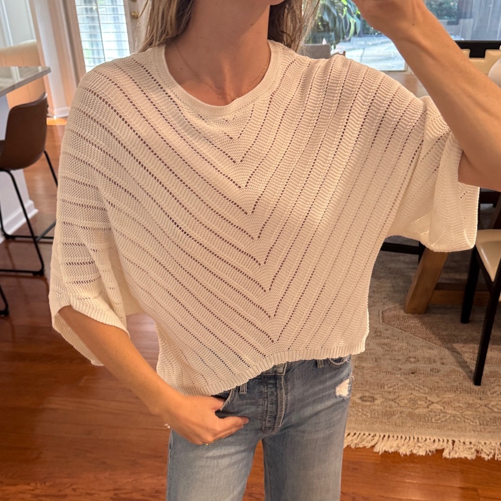 bishop + young White Knit Sweater